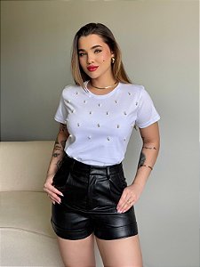 T-SHIRT PEROLAS - BRANCO