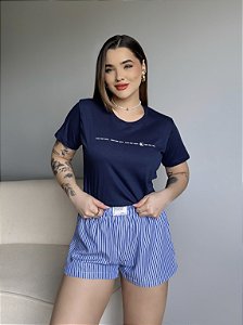 T-SHIRT CALVIN KLEIN JEANS - AZUL MARINHO