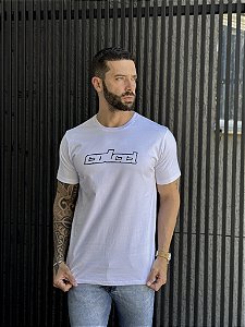 CAMISETA MASCULINA COLCCI ALTO RELEVO - BRANCO