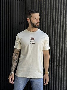 CAMISETA MASCULINA COLCCI - BEGE NATURAL