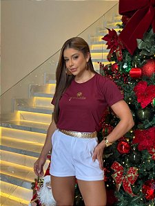 T-SHIRT GRATIDÃO - BORDO