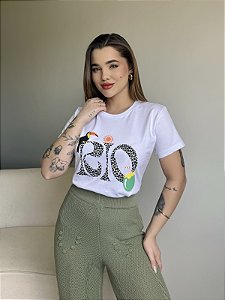 T-SHIRT RIO TUCANO COCO - BRANCO