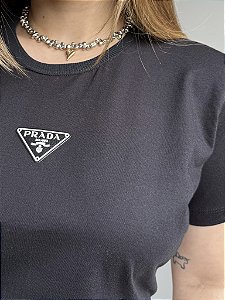 T-SHIRT PRADA - PRETO