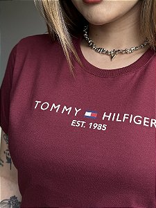 T-SHIRT THOMMY HILFIGER - BORDO
