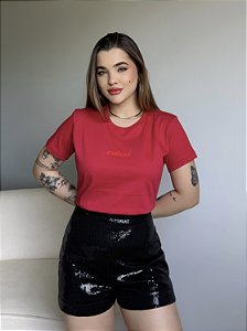 T-SHIRT COLCCI BASIC COM RELEVO - VERMELHO