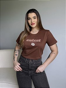T-SHIRT COLCCI AUTHENTIC BRAND - MARROM