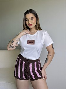 T-SHIRT COLCCI PLACA CLC - OFF WHITE