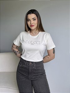 T-SHIRT COLCCI 1986 - BEGE NATURAL