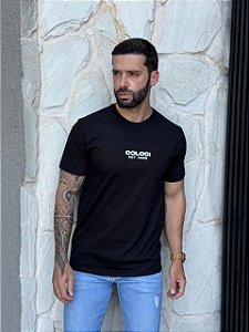 CAMISETA MASCULINA COLCCI EST. 1986 - PRETO