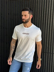 CAMISETA MASCULINA COLCCI - OFF WHITE