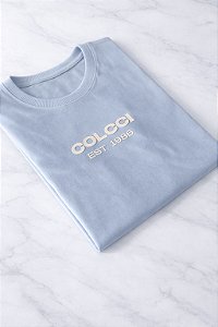 T-SHIRT COLCCI EST. 1986 - AZUL CÉU