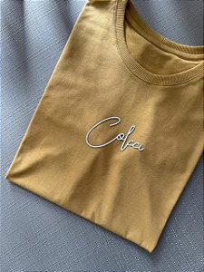 T-SHIRT COLCCI ALTO RELEVO - MOSTARDA