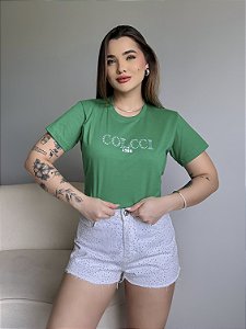 T-SHIRT COLCCI 1986 - VERDE  BANDEIRA