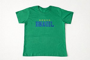 T-SHIRT DTF BRASIL CAMURÇA - VERDE BANDEIRA