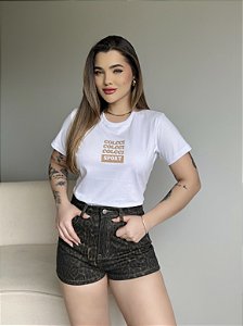 T-SHIRT COLCCI COLCCI COLCCI SPORT C/GLITTER - BRANCO