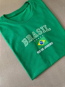 T-SHIRT BRASIL RIO DE JANEIRO - VERDE BANDEIRA