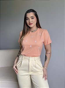 T-SHIRT MARGARIDAS (BORDADA) - NECTAR