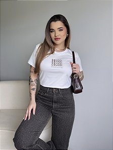 T-SHIRT COLCCI SPORT STILE C/GLITTER - OFF WHITE