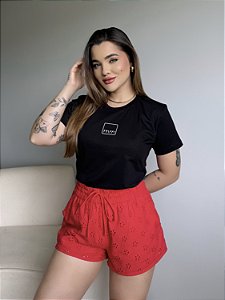 T-SHIRT COLCCI SPORT ALTO RELEVO - PRETO