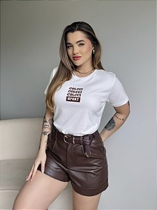 T-SHIRT COLCCI COLCCI COLCCI SPORT C/GLITTER - OFF WHITE