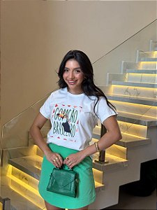 T-SHIRT DTF TUCANO CORAÇÃO BRASILEIRO - OFF WHITE