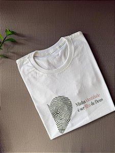 T-SHIRT DTF MINHA IDENTIDADE - OFF WHITE