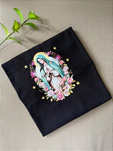 T-SHIRT DTF NOSSA SENHORA ESTRELAS - PRETO