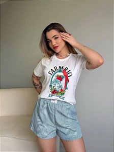 T-SHIRT DTF FARM RIO LATINO AMERICA - BRANCO