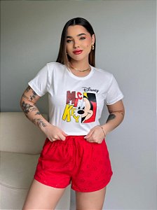 T-SHIRT DTF  MICKEY - OFF WHITE