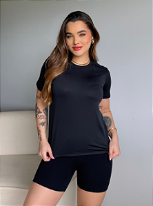 T-SHIRT DRY FIT LISA - PRETO