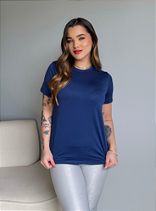 T-SHIRT DRY FIT LISA - AZUL MARINHO