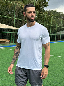 CAMISETA MASCULINA DRY FIT LISA - BRANCO