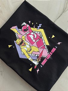 T-SHIRT DTF POWER RANGERS - PRETO