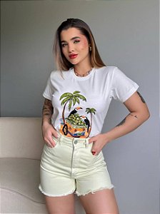 T-SHIRT DTF TUCANOS ÁGUA DE COCO - OFF WHITE