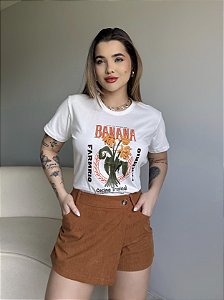 T-SHIRT DTF BANANA FARM RIO - OFF WHITE