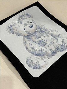 T-SHIRT DTF URSO FLORAL - PRETO