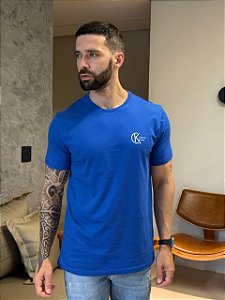 CAMISETA MASCULINA CALVIN KLEIN - AZUL BIC