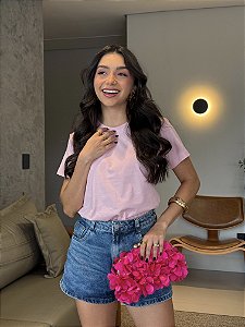 T-SHIRT LISA - ROSA CLARO