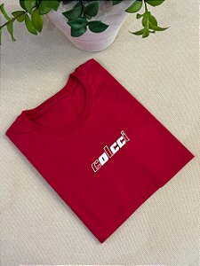 T-SHIRT COLCCI ALTO RELEVO - VERMELHO