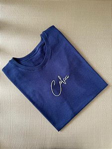 T-SHIRT COLCCI ALTO RELEVO C/FOIL - AZUL MARINHO