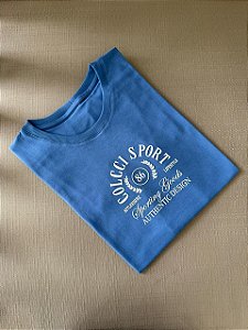 T-SHIRT COLCCI SPORT 86 - AZUL ESTIMADO