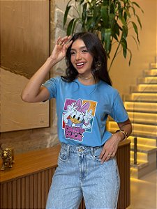 T-SHIRT DTF DAISY DUCK - AZUL JEANS