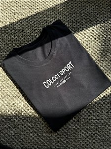 T-SHIRT COLCCI SPORT LIVE YOUR C/ GLITER - PRETO