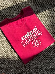 T-SHIRT COLCCI LOVERS  ALTO RELEVO C/ GLITER - ROSA PINK