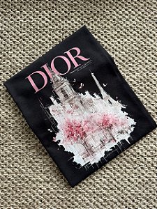 T-SHIRT DTF DIOR PARIS - PRETO