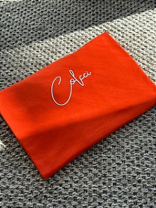 T-SHIRT COLCCI ( ALTO RELEVO BRANCO) - LARANJA