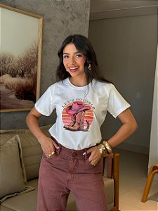 T-SHIRT DTF LET´S GO GIRLS - OFF WHITE