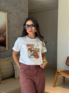 T-SHIRT DTF HOWDY YEEHAW - OFF WHITE