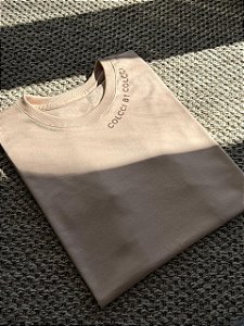 T-SHIRT COLCCI BY COLCCI (GOLA) - BEGE DUNAS