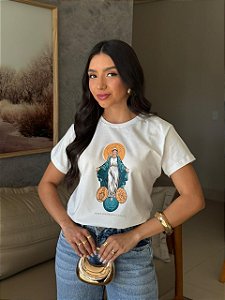 T-SHIRT DTF NOSSA SENHORA DAS GRAÇAS - OFF WHITE